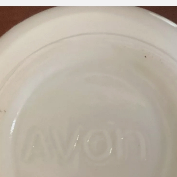 VINTAGE AVON DELFT BLUE MILK GLASS BATH OIL PITCHER - Picture 6 of 6